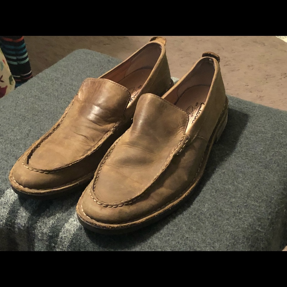 Clarks slip on loafers